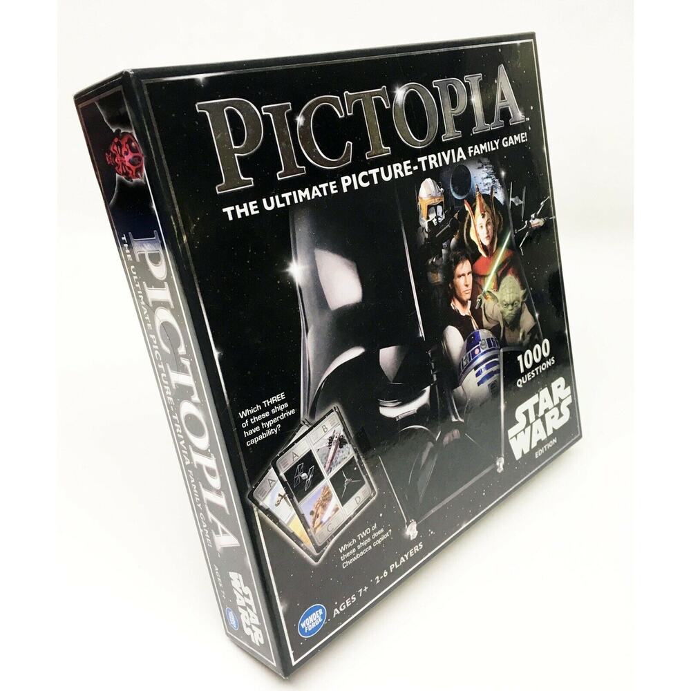 Board Game - STAR WARS PICTOPIA - Picture Trivia - 1000 Questions Brand New - Picture 3 of 8